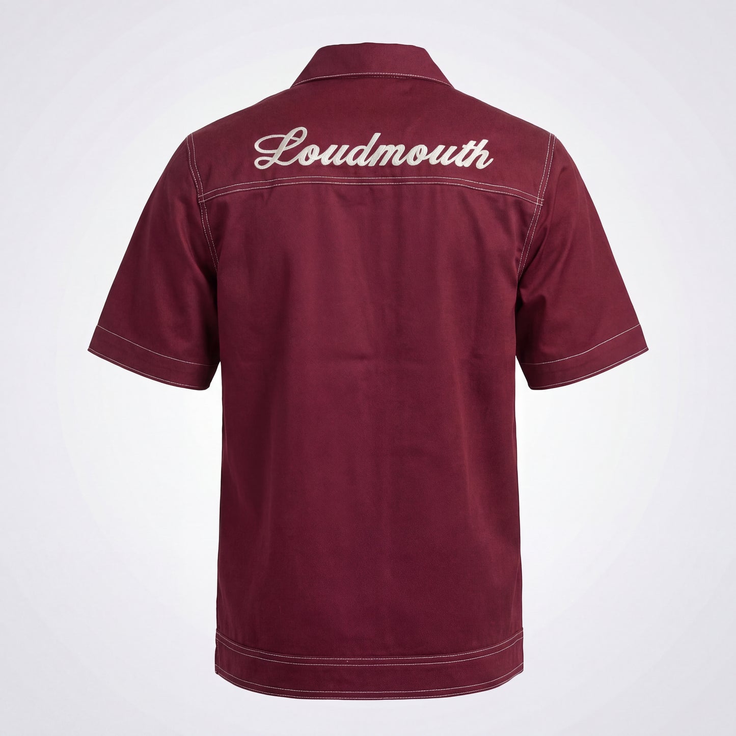 Oversized Dark Maroon Trucker Jacket For Men
